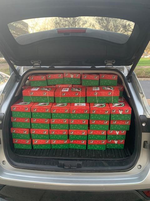 Operation Christmas Child Donations Collected by Inter-Chrome Dental